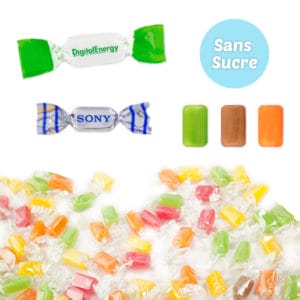 Bonbons en Papillote Personnalisés format mini (Sans sucre)