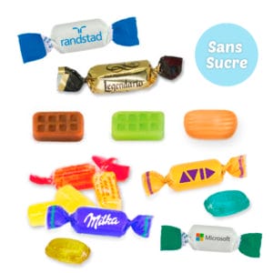 Bonbons Personnalisés sans Sucre format Papillote