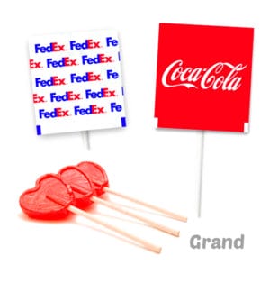 Sucettes en Coeur Personnalisées grand format