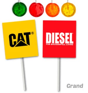 Sucettes Rondes Personnalisées grand format