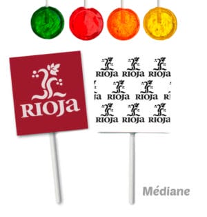 Sucettes Rondes Personnalisées de taille Moyenne