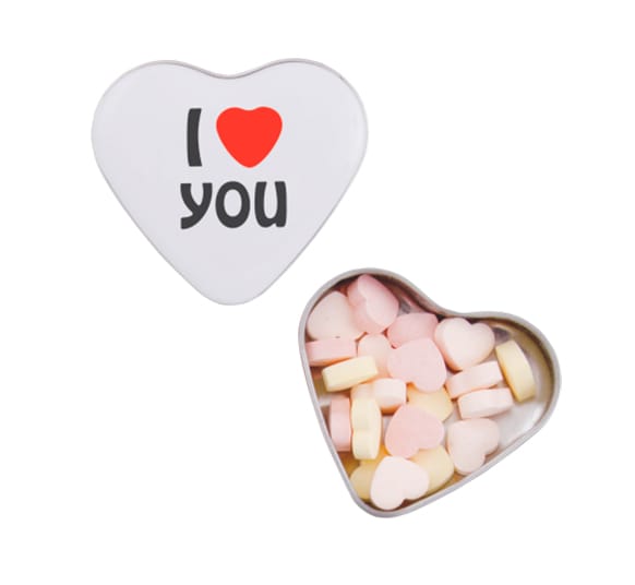 Lata Metálica Corazón 70 mm