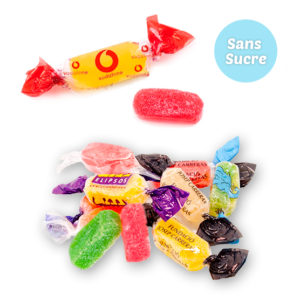Bonbons Pectine de fruit Personnalisés sans Sucre format Papillote