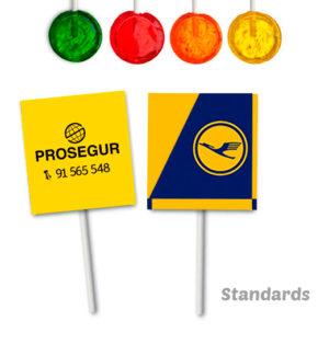 Sucettes Rondes Standards Personnalisées