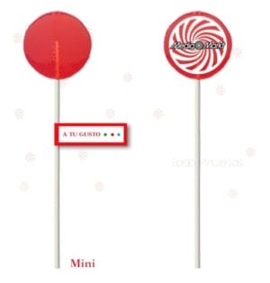 Sucettes artisanales rondes de 40 mm